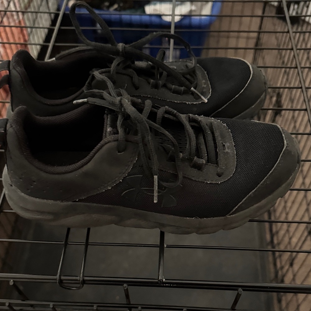 Kids Black Athletic Shoes